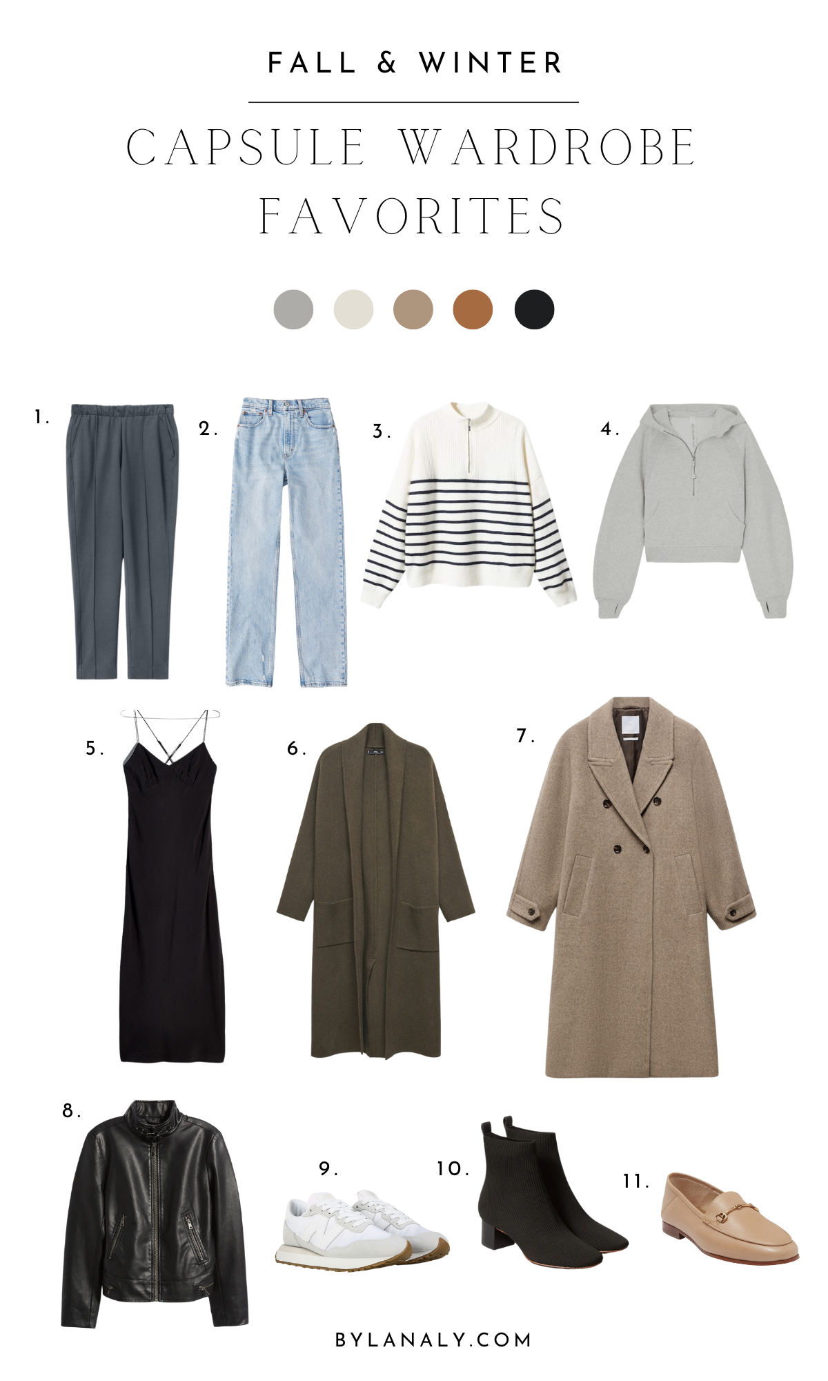 Fall & Winter Capsule Wardrobe Favorites - By Lana Ly